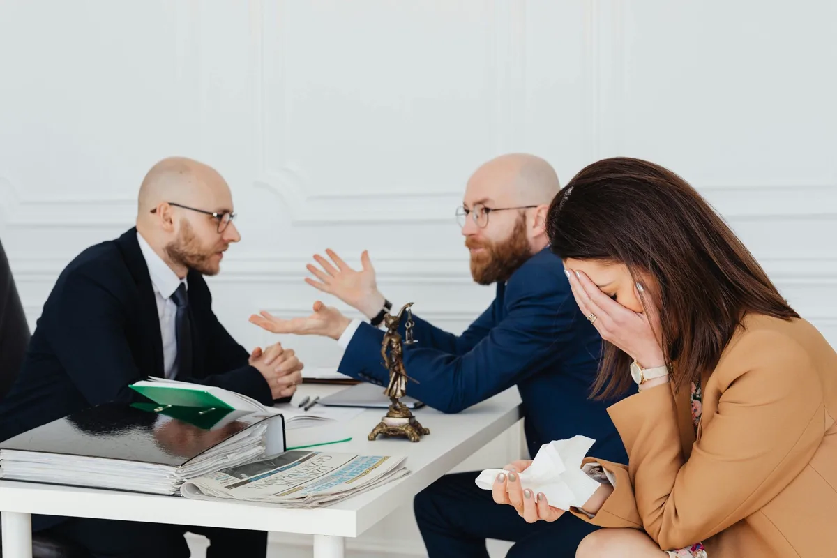Person consulting with attorney about a summons received for debt