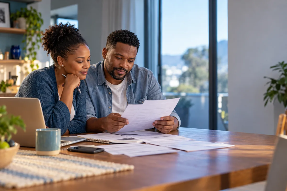 Reviewing a Standard Bank debt consolidation loan agreement with rates and fees